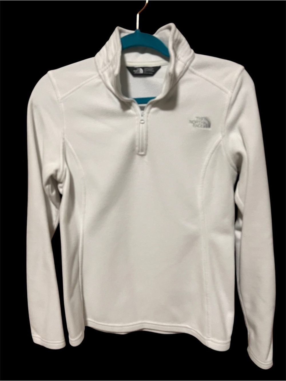 The North Face White Quarter Zip Pullover Size Small